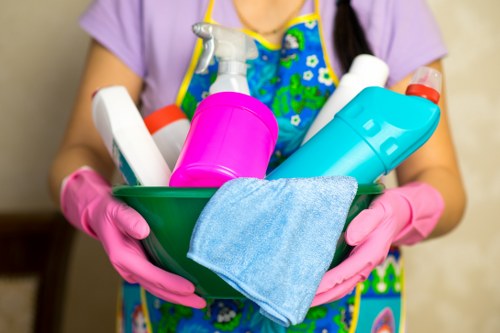 Detailed after builders cleaning of dusty surfaces and fixtures