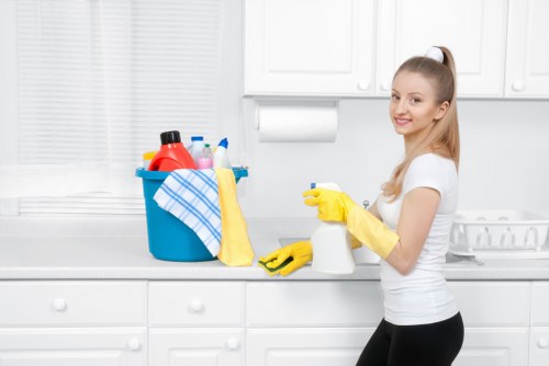 Professional upholstery cleaning equipment in use on a sofa