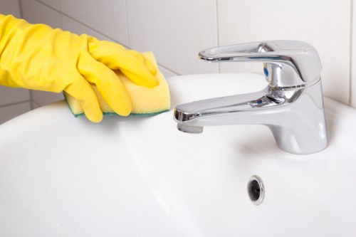 Kitchen move out cleaning with detailed appliance and cabinet care