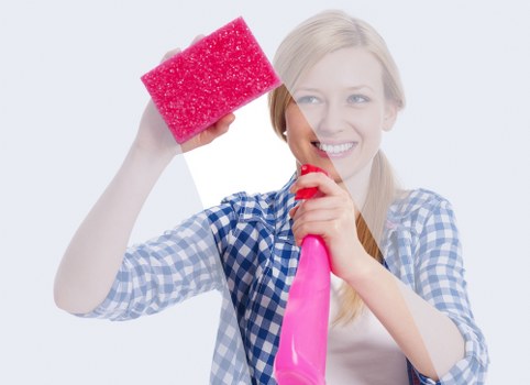 Step-by-step oven cleaning process with tools