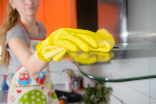 Professional upholstery cleaning steps for a living room sofa