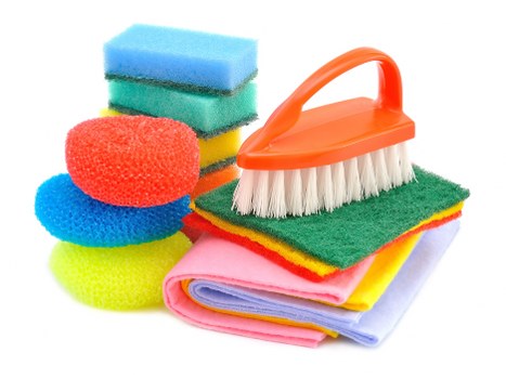 Professional deep cleaning tools and supplies